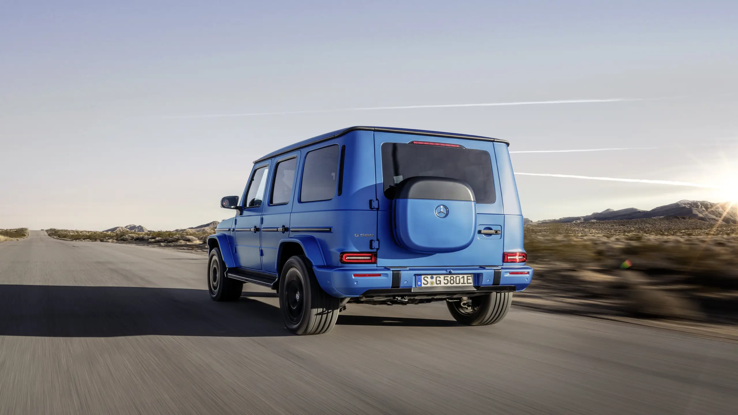 The G 580, when off-road electrifies