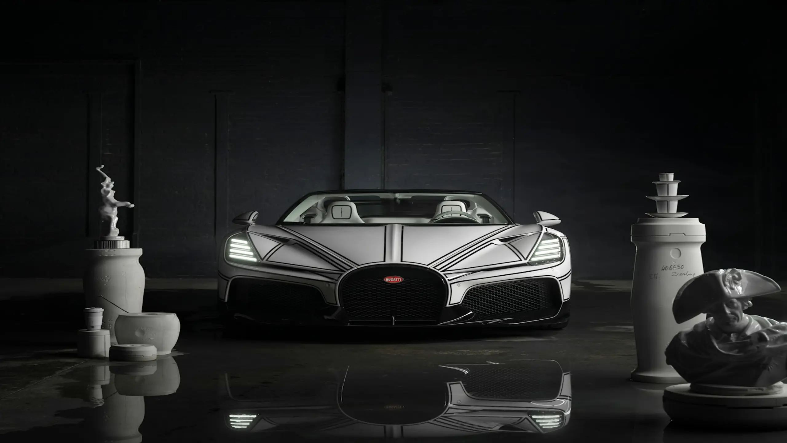 Bugatti W16 Mistral « Blanc Éternel » : quand la précision numérique rencontre l’artisanat éternel